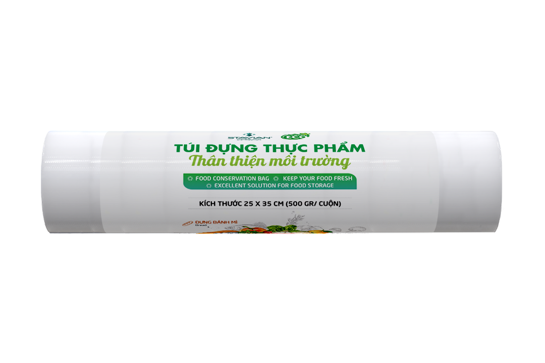 Túi đựng thực phẩm TTMT GREEN ECO 25x35cm (500gram/cuộn)